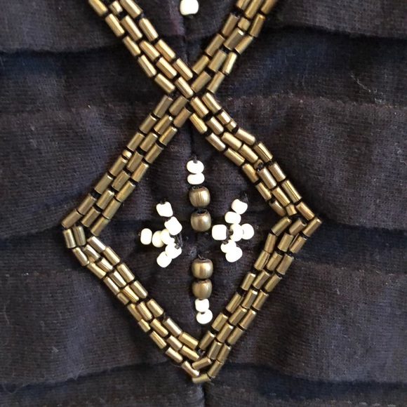 Anthropologie Ric Rac Beaded Top - Picture 7 of 8